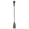 USB-Kabel mit USB-Buchse und Rundstecker / USB cable with USB socket and round plug